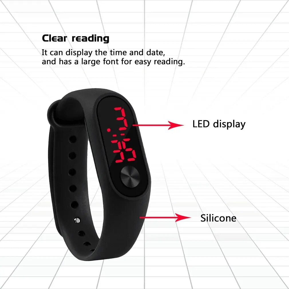 Smart Watch Men Women Sports Smartwatch Fitness Tracker Watch Hand Ring Watch LED Fashion Electronic Watch Bracelet Dropshipping